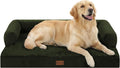 Waterproof Orthopedic Dog Bed for Large Dogs, 36x27in, Olive Green | Orthopedic Foam Relieves Joint Pressure, Bolsters Supports Head And Neck, Washable Cover, Non-Slip Bottom