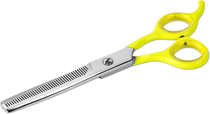 Laazar Dog thinning shears for dogs - Sharp Stainless Steel Blades with Colorful Handles, Safe and Easy-to-Use With Beautiful results, Long Lasting dog grooming thinning shears