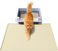 Cat Litter Mat 24" x 16",Soft Silicone Material, Easy Clean Waterproof No Slip Litter Tray Mat, Durable Cat Mat For Indoor,Garden