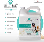 Lillian Ruff PRO Formula Oatmeal Dog Conditioner - Nourishing & Calming Relief for Allergies & Sensitive Skin - Detangles, Softens & Adds Shine with Oatmeal, Coconut Oil & Lavender - USA (Gallon+Pump)