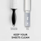 Plus Retractable Lint Remover & Pet Hair Roller for Clothes – Refillable & Reusable Lint Roller with 70 Extra Sticky Tear-Off Sheets – Value Pack, Light Grey