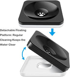 2-in-1 Elevated Dog Bowls, Raised Pet Bowl with Stainless Steel Food Bowl and Spill Proof Water Bowl, 4 Adjustable Heights, Non-Slip Stand, for Small, Medium, Large Dogs and Pets