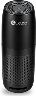 Aucleia Mini Portable Air Purifier for Car Office Travel, Black | Compact Air Purifier With Aromatherapy Function, Usb Powered Mini Usb Air Purifier Removes Pet Odor, Smoke, Dust And Pollen