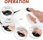 26FT Retractable Dog Leash, Heavy Duty Great Leash for Dog up to 110 lbs, 360° Tangle-Free RetractionOne-Handed Brake, Strong Nylon Tape (Large, White)
