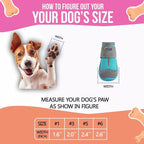 Dog Boots – Breathable Paw Protectors, Anti-Slip Sole (4 Pack, Size 6, Blue), for Small Dogs | Hiking, Hot Pavement & Winter Snow | Adjustable Straps with Reflective Safety Design