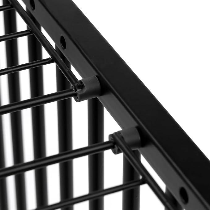 Dog Playpen 32" Height Roof | 25mm Steel Tubes, 40.8 lbs sturdy frame, rubber non-slip feet, indoor outdoor, Small Medium Dogs