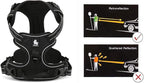 JUXZH Truelove No Pull Dog Harness with Easy Control Handle and 2 Leash Attachments,Reflective Adjustable Pet Vest
