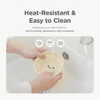 Elevated Dog Bowls, Raised Dog Bowl | Premium Food-Grade Silicone Material, Dog Bowls elevated, Quiet Dog Bowl for Noise-Sensitive Dogs, Non slip (Ivory)