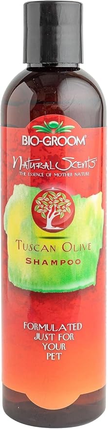 Bio-Groom Tuscan Olive Dog Shampoo - Natural Scent Pet Shampoo, Baobab Protein, Cat & Dog Bathing Supplies, Puppy Wash, Cruelty-Free, Made in USA, Quick Rinse Cat Shampoo - 8 fl oz 1-Pack | Pet Shampoo, Baobab Protein, Cat & Dog Bathing Supplies, Puppy...