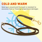 Viper Biothane K9 Working Dog Leash Waterproof Lead for Tracking Training Schutzhund Odor-Proof Long Line with Solid Brass Snap for Puppy Medium and Large Dogs 6ft, Dark Chocolate Brown