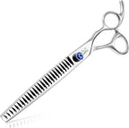 JASON Dog Grooming Chunker Scissors - 8" Blending Thinning Shears 26 Tooth | Ergonomic Cats Scissor Texturizing Shear Pets Trimming Kit with Offset Handle, Sharp, Comfortable, Gift