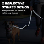 Double Handle Dog Leash with Poop Bag Holder and Car Seat Belt Buckle | Heavy Duty | Double Handle | with Poop Bag Holder | with Car Seat Belt Buckle | Reflective | Lightweight