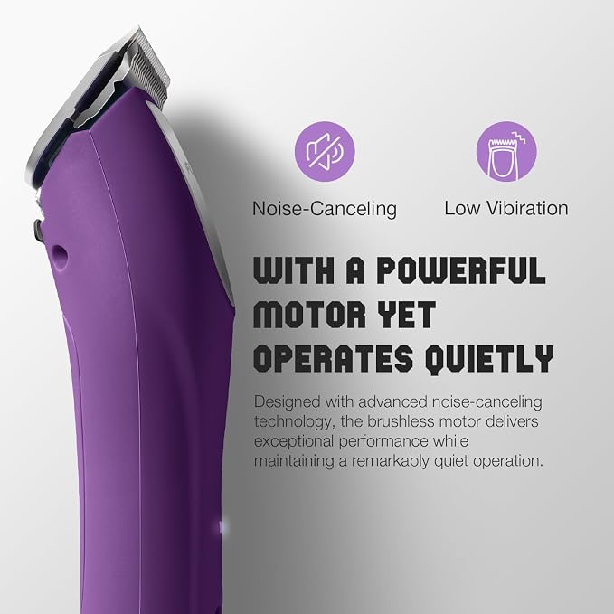 Professional Dog Clippers for Grooming 2 Speed Detachable Blade | Pet Grooming Kit for Thick Curly Matted Coats Low Noise Heavy Duty Cordless Dog Hair Trimmer for Animal Pet Horse