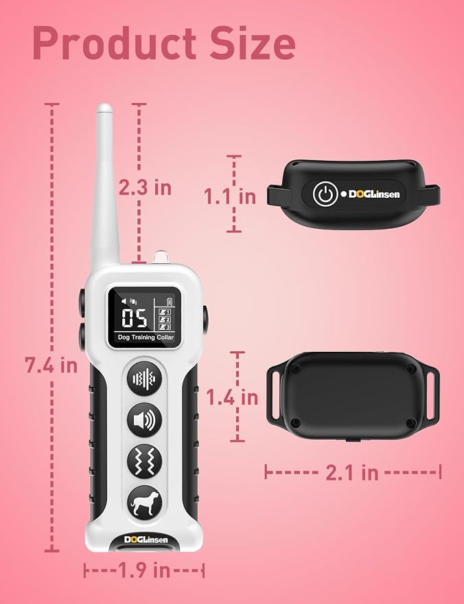 No Shock Dog Training Collar 2 Dogs | Vibrating Dog Collar, Vibration Collar for Small Medium Large Dogs - No Shock No Prongs