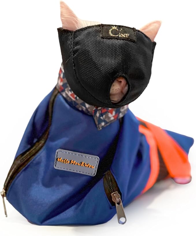 Cinf Cat Restraint Grooming Bag, Anti-Scratch Tool for Nail Trimming | Safe grooming restraint bag controls cat movement for bathing, nail trimming, injections and veterinary examinations