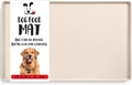DogBuddy Waterproof Dog Food Mat with Raised Edge, Silicone - Nonslip Pet Feeding Mat for Floors (M: 21' x 14', Vanilla)