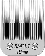 3/4" HT Pet Dog Grooming Detachable Blades, 3/4" (19mm) | Compatible with Andis, Compatible with Oster A5, Compatible with Wahl KM10 Clippers, Cut Length 3/4" (19mm)