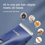 Dog Grooming Kit Clipper for Thick Coat | Low Noise, Cordless Cat Hair Trimmer, Rechargeable Shaver Pet Grooming Tools