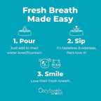 Oxyfresh Premium Pet Dental Care Solution Pet Water Additive: Best Way to Eliminate Bad Dog Breath and Cat Bad Breath - Fights Tartar & Plaque - So Easy, Just Add to Water! Vet Recommended 16 oz. | Perfect to Eliminate Bad Dog Breath and Cat Bad Breath...