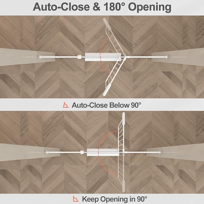 Baby Gate for Doorways Stairs Hallway 81.1-85.8 Inch Wide, Walk Through Child Gates with Pressure Mounted Extention Kit, Indoor Safety Child Gates for Kids or Pets | Long Large Walk Through Child Gates with Pressure Mounted Extention Kit, Indoor Safety...