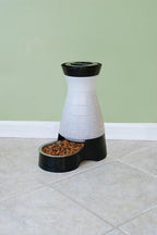 PetSafe Healthy Pet Food Station, Medium | Dry Food Dispenser, Removable Stainless Steel Bowl Is Dishwasher Safe, Space-Saving Design