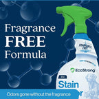 Eco Strong Pet Stain and Odor Remover - Cat Urine Enzyme Cleaner, Urine Destroyer for Dogs, Pet Urine Enzyme Cleaner [All New Fragrance Free] - 32oz