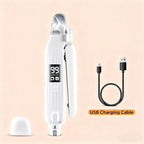 2-in-1 Dog Cat Nail Clipper Grinder with LED Light, USB Rechargeable