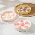 Ceramic Slow Feeder Cat Bowl, 6.3" Whisker Friendly Anti-Vomit, Blush | Shallow Cat Puzzle Feeder, Slow Eating 3x, Dry & Wet Food, Cute Flower-Shaped Maze, Microwave & Dishwasher Safe, 6.3" X 1.2"