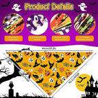 30 Pcs Halloween Dog Bandanas Bulk Adjustable Dog Scarves Bibs Pumpkin Bat Ghost Puppy Bandanas Pet Neckerchief Washable Holiday Halloween Bandanas for Small Medium Large Dog Pet Grooming Accessories - Image 4