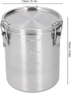 Metal Dog Food Storage Container, Stainless Steel Airtight Pet Food Canister with Lid, Cat Dog Food Holder Bin Cookie Jar Treats Container for Home Kitchen Farmhouse (1600ML)