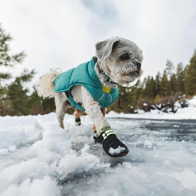 Ruffwear, Summit Trex Dog Shoes, All-Season Paw Protection with Durable Non-Slip Grip & Stay-Put Fit for Everyday Adventures, Obsidian Black, 2.75"