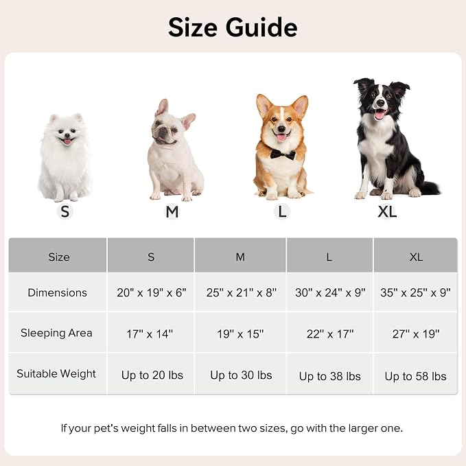 GASUR Dog Beds for Large Medium Small Dogs, Rectangle Cave Hooded Blanket Puppy Bed, Luxury Anti-Anxiety Orthopedic Cat Beds for Indoor Cats, Warmth and Machine Washable(35 inches, Brown)