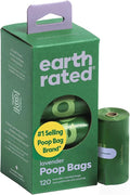 Earth Rated Dog Poop Bags for Dogs, 120 Leak Proof Refill Rolls, Lavender | Extra Thick Waste Bag Refill Rolls
