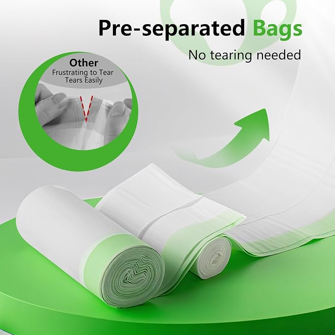 24 Count Cat litter Box Liners, 36" x 16" Large Extra Durable Heavy Duty Litter Pan Liner Bags with Drawstring Pre-Separated for Pet Kitty Litter Box Tray,Unscented
