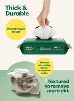 Earth Rated Dog Wipes for Paws & Butt, Deodorizing, Unscented, 400ct | Hypoallergenic, 3-in-1 Cleaning and Hydrating, for Grooming Paws, Body and Butt