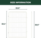FXW Homeplus Indoor Dog Playpen, 40" H, 2 Panels, for Medium & Large Dogs | Stress-free play, Heavy-duty, Semi-open design, Easy setup, Threshold-free gate, Expandable, Patented