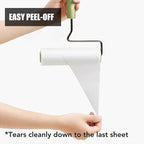 Extra Sticky Large Surface Lint Roller, 6.3''Wide Roller for Pet Hair | Long Handle Lint Remover for Couch, Furniture, Clothes, Dog & Cat Hair Remover (1 Roller + 360 Sheets)