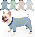 Bienbee Dog Pajamas, 4 Pack Adjustable Onesies for Small to Large Dogs L | Dog Shedding Suit with Soft Fabric, Breathable & Stretchy, and Adjustable Back Length for Sleeping Lounging and Daily Use