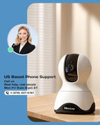 VIMTAG 2.5K 4MP Pan/Tilt Indoor Camera for Pet/Dog/Cat/Baby/Nanny/Home Security with Phone APP, Motion Tracking, Night Vision, 2-Way Audio, AI Detection, 5G/2.4GHz WiFi, Cloud & SD Card, Works w/Alexa