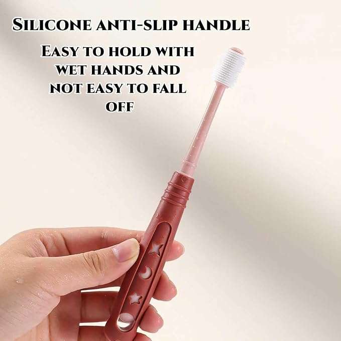 CGO 360° Soft Silicone Dog Cat Toothbrush, Easy to Use, 3 Individually Packed
