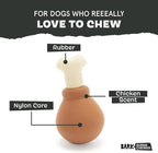 BarkBox Turkey Drumstick Super Chewer - Toy for Small Dogs | Durable Dog Toy for Aggressive Chewers - Chicken Scented Chew