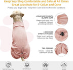 Dog Pyjamas PJS Sweater Clothing and Loungewear Suitable for Medium to Large Breeds of Dogs, Neutering Suits, Extra-Large Stretch Fabric, Four-Legged Dogs Clothes Pyjamas (Sweater Pink, 5XL)