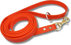 Gummy K9 Dog Leash, Biothane, Dog Training Leash, Made in The USA, 6 Feet, Various Sizes & Colors (5/8, Orange)