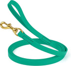 Viper Biothane K9 Working Dog Leash Waterproof Lead for Tracking Training Schutzhund Odor-Proof Long Line with Solid Brass Snap for Puppy Medium and Large Dogs, 15ft Teal