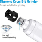 Casfuy Dog Nail Grinder Upgraded - Professional 2-Speed Whisper-Quiet Electric Pet Nail Trimmer Painless Paws Grooming & Smoothing for Small Medium Large Dogs & Cats (White)