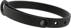 Silicone Cat Collar - Soft, Comfortable, and Lightweight Breakaway Collar with Name Tag Ring for Outdoor Cats and Sensitive Skin Pets by Nuvuq (6 ⅞" to 10 ¼", Black)