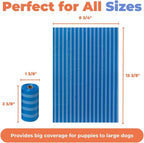 Best Pet Supplies Poop Bags for Dogs - Blue Strips, 150 Count | Scented, Leak-proof, Easy-Tear perforations, 15 Thick Bags per roll, Outdoor Walking & Travel, Fits Standard Holders