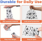 Best Pet Supplies Poop Bags for Dogs - White, 150 Count | Scented, Leak-proof, Easy-Tear perforations, 15 Thick Bags per roll, Outdoor Walking & Travel, Fits Standard Holders
