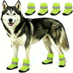 Breathable Mesh Dog Shoes Summer Anti-Scald Paw Protector Boots, Reflective Adjustable Non Slip Pet Footwear for Small Dogs Puppy Cats Hot Pavement Outdoor Walking (Light Green, X)
