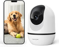 WUUK 4MP Indoor Pan/Tilt Wired Security Camera, Baby Monitor Pet Camera | Smart Motion Detection & Tracking, 360-Degree, 2-Way Audio, Night Vision, No Subscription, Compatible with Alexa & Google